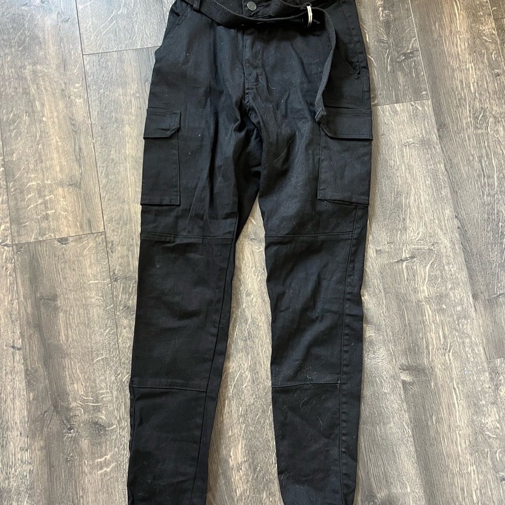 Fashion Nova Black Cargo Pants